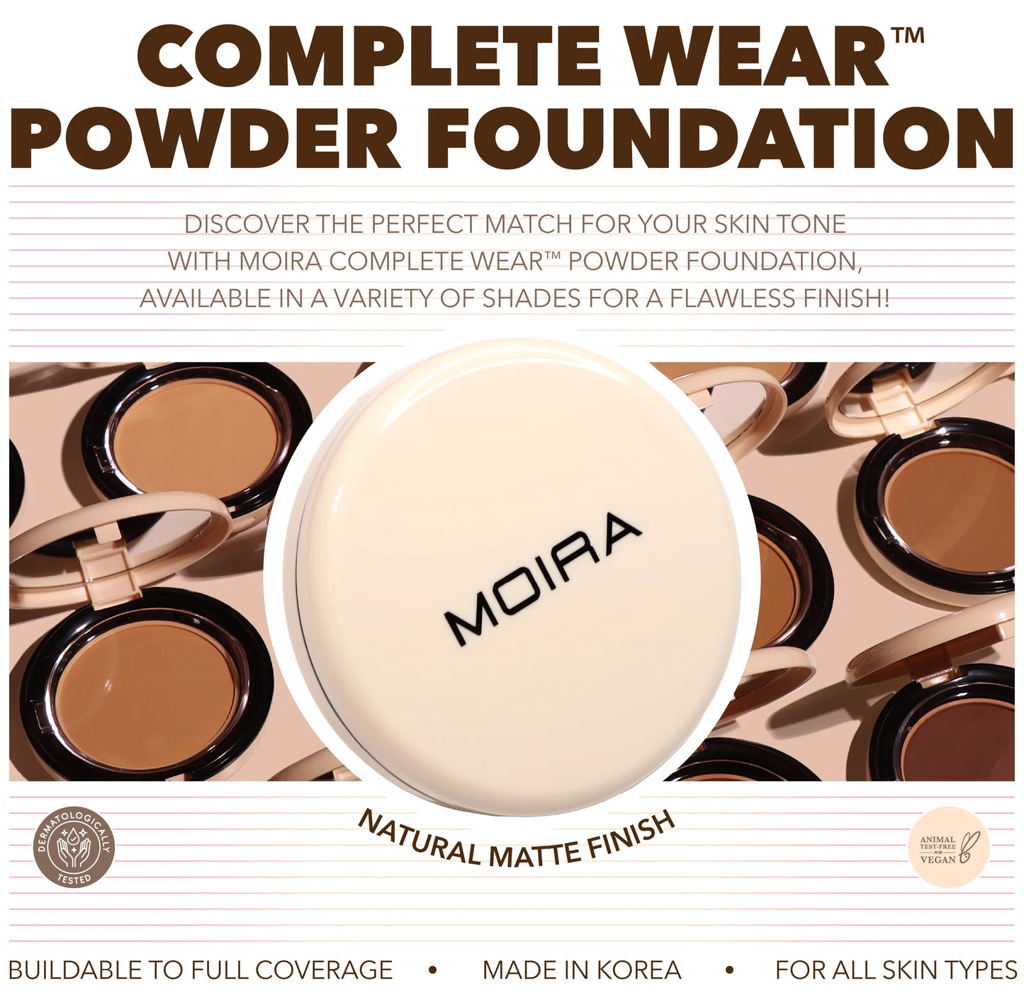 MOIRA COMPLETE WEAR POWDER FOUNDATION