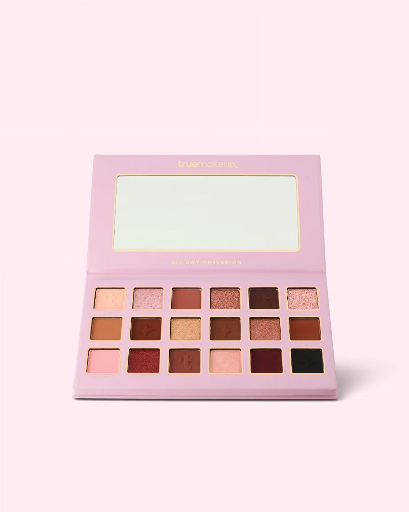 Paleta de sombras en polvo compacto para ojos