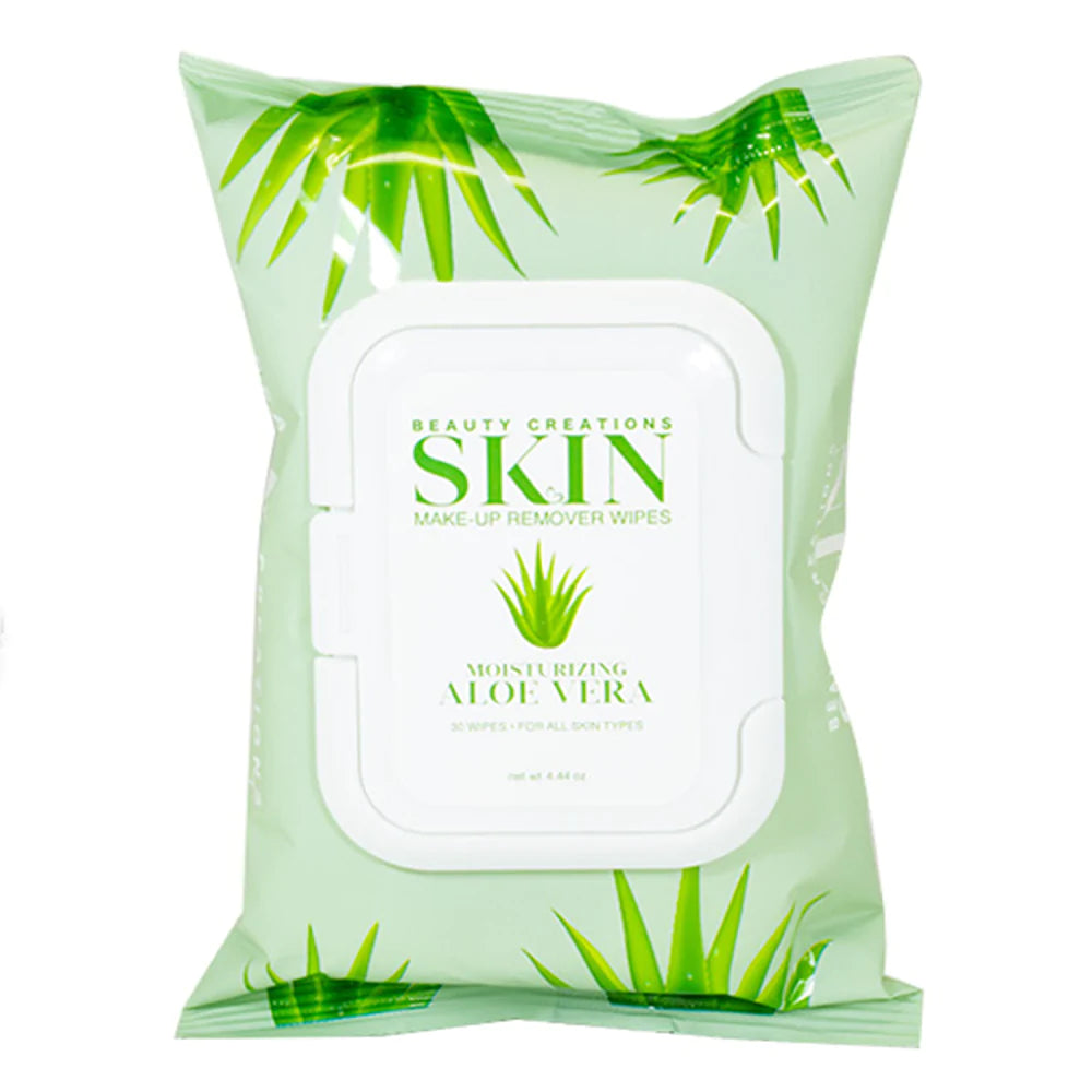 Skin- Toallita Desmaquillante Aloe Vera- Beauty Creations