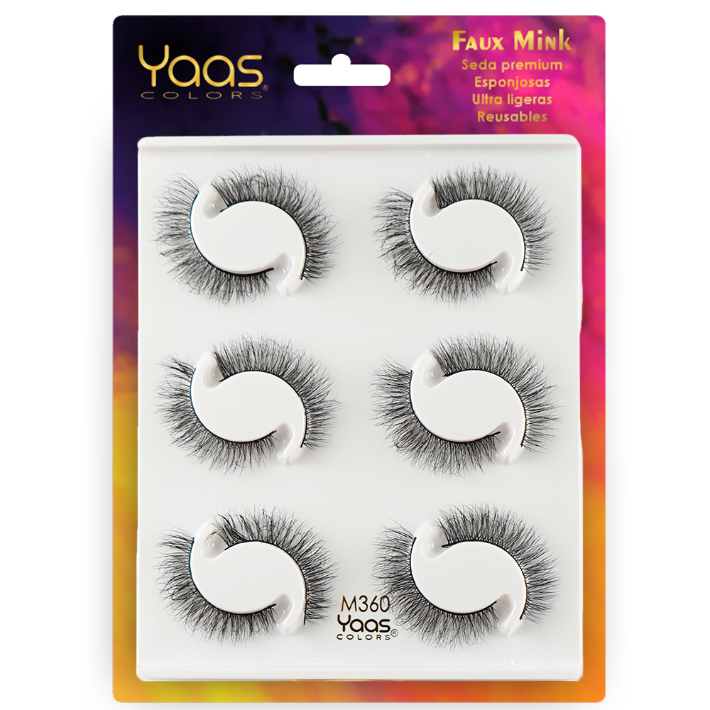 FAUX MINK LASHES - YAAS COLORS