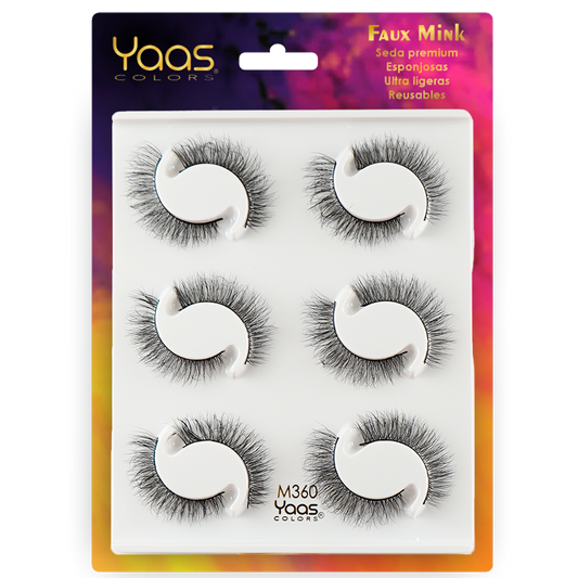 FAUX MINK LASHES - YAAS COLORS