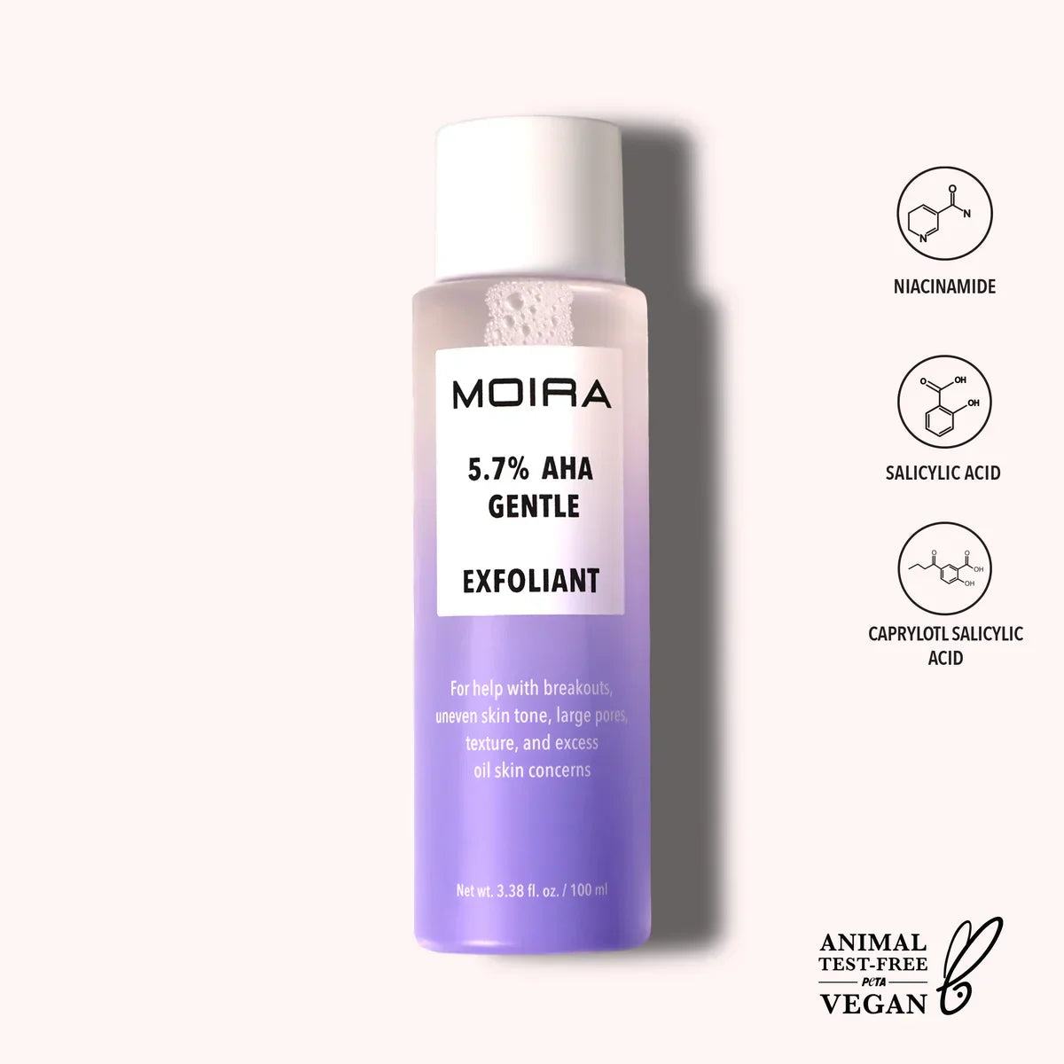 5.7% EXFOLIANTE GENTLE EXFOLIANT MOIRA BEAUTY