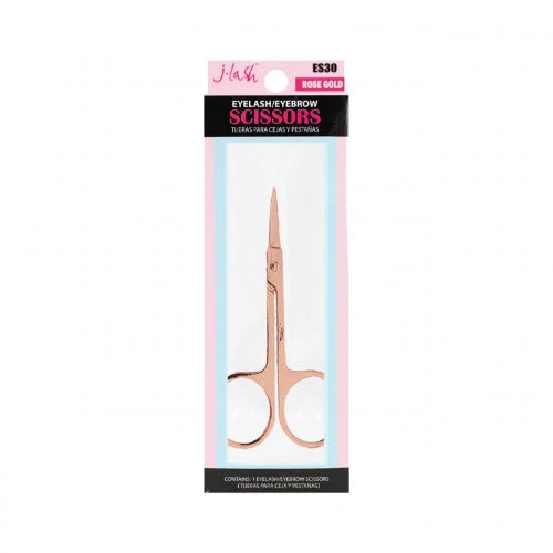 Tijeras para Pestañas/Cejas Oro Rosa