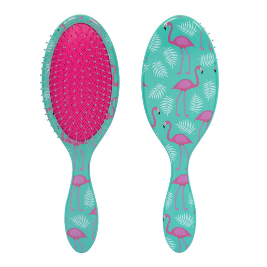 66804 WET-N-DRY DETANGLING HAIR BRUSH(TEAL FLAMINGO)