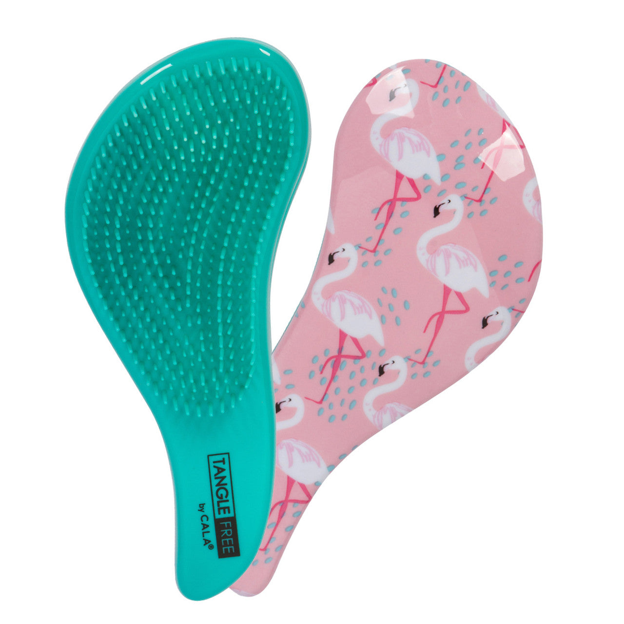 66853 TANGLE FREE HAIR  BRUSH(PINK FLAMINGO)