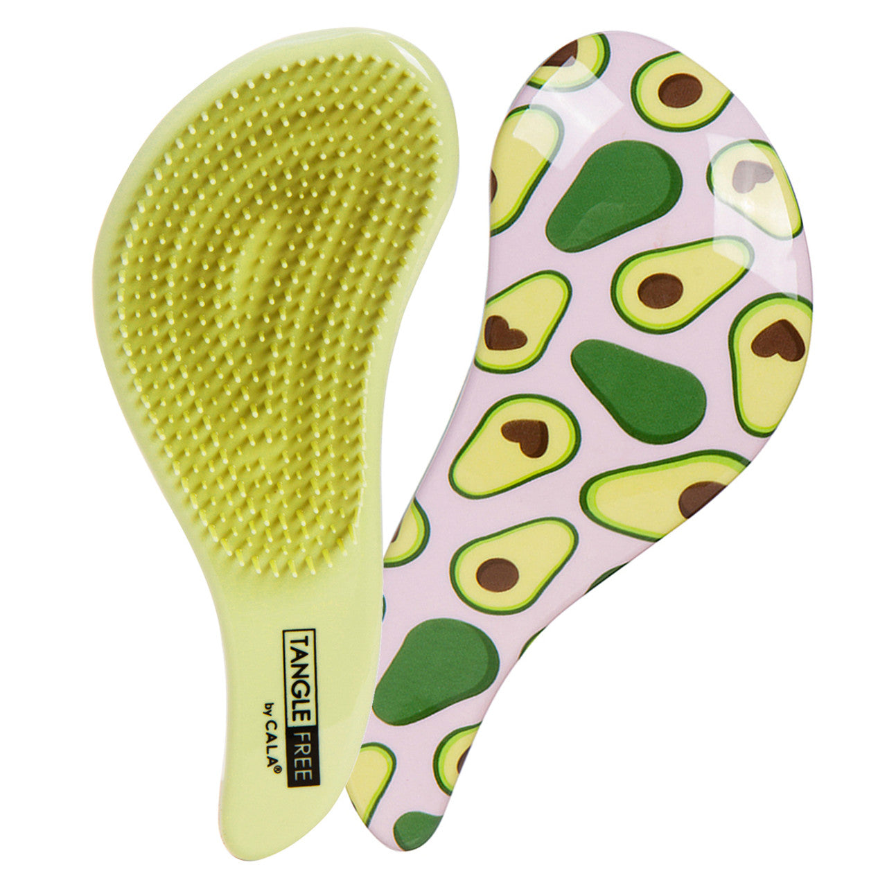 66874 TANGLE FREE HAIR BRUSH (AVOCADO)