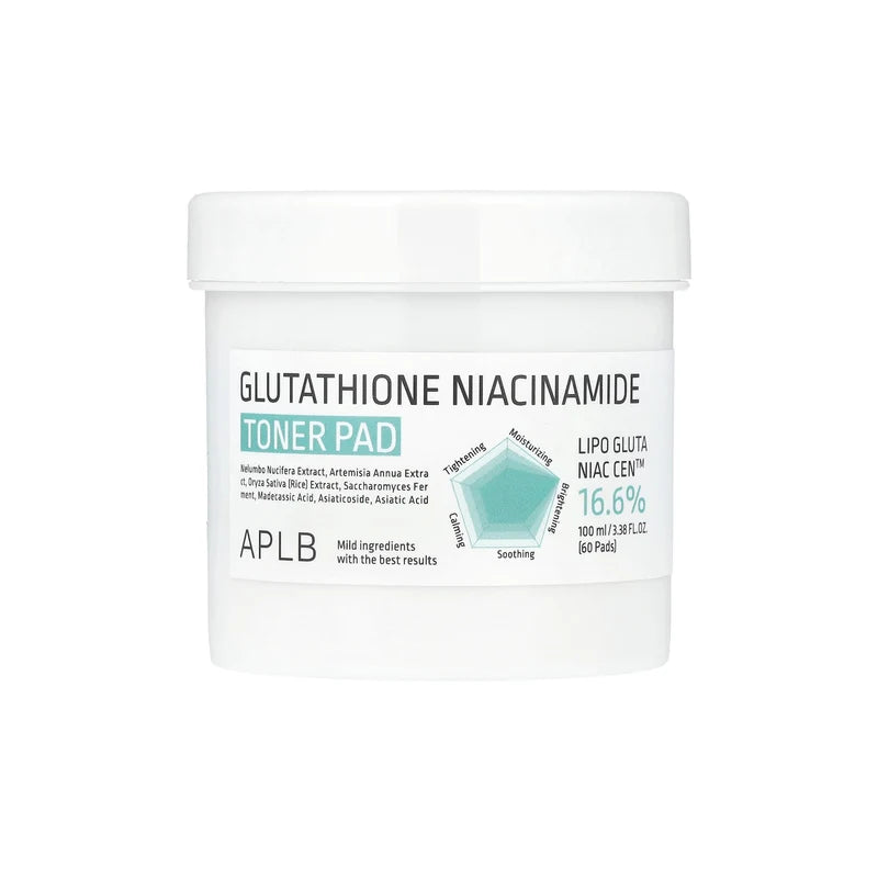 APLB - Glutathione Niacinamide Toner Pad 60 PCS | Pads Hidratantes e Iluminadores