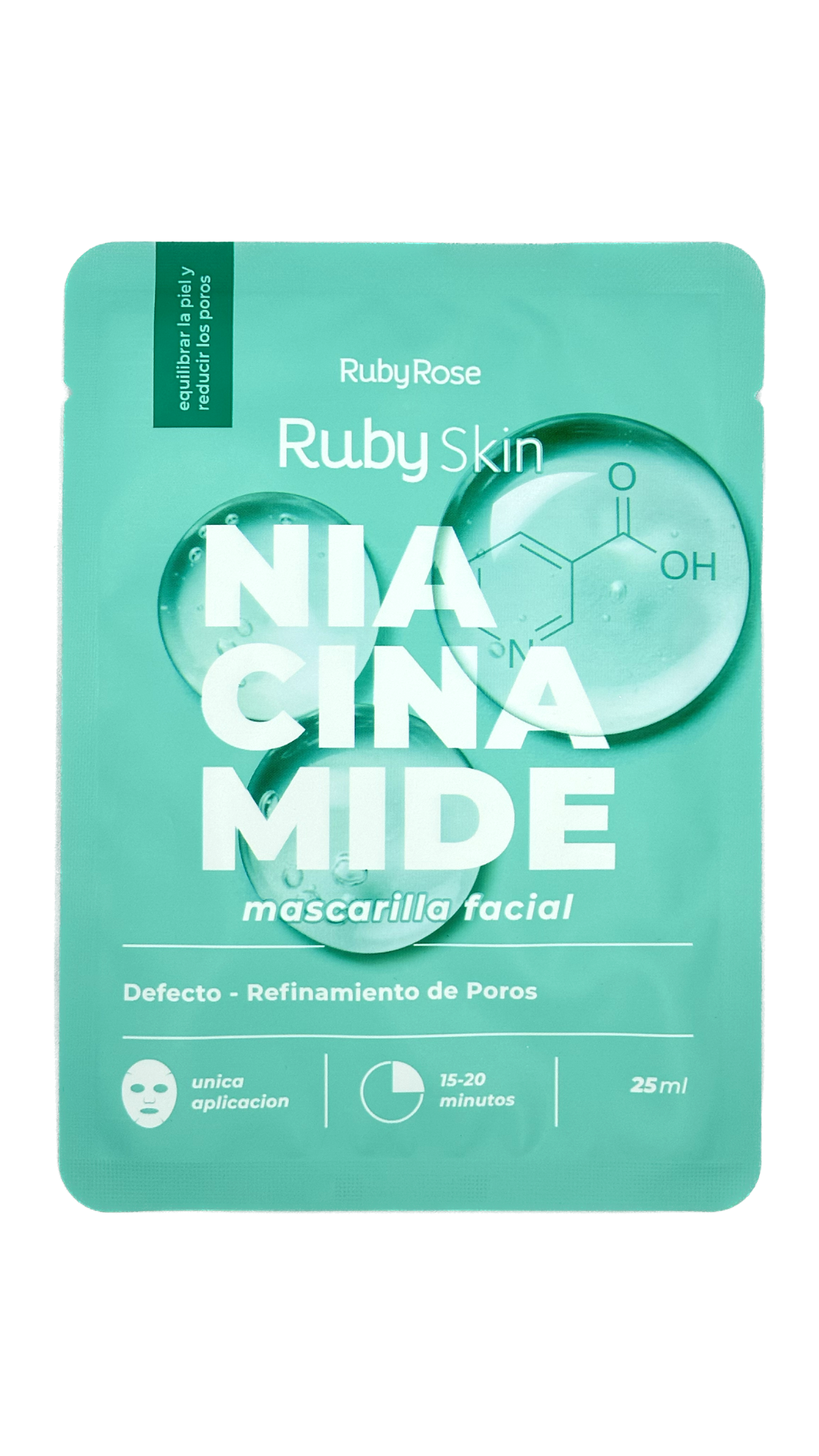 MASCARILLA FACIAL NIACINAMIDA RUBY ROSE