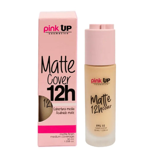 MAQUILLAJE MATTE COVER 12 HORAS PINK UP
