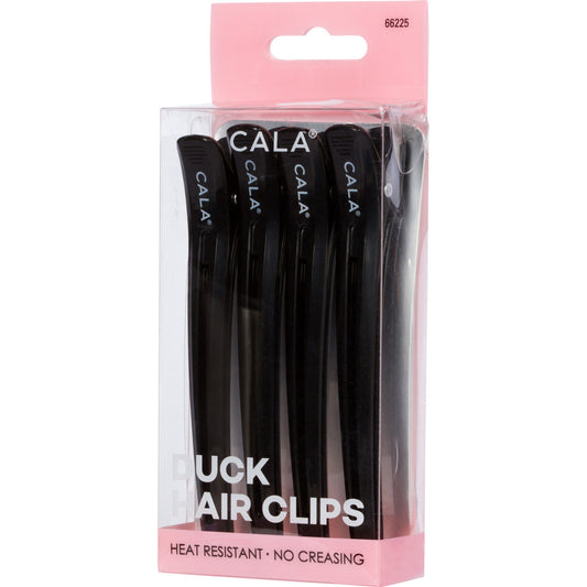 PINZAS PARA EL PELO DE PATO | NEGRO (4PK)