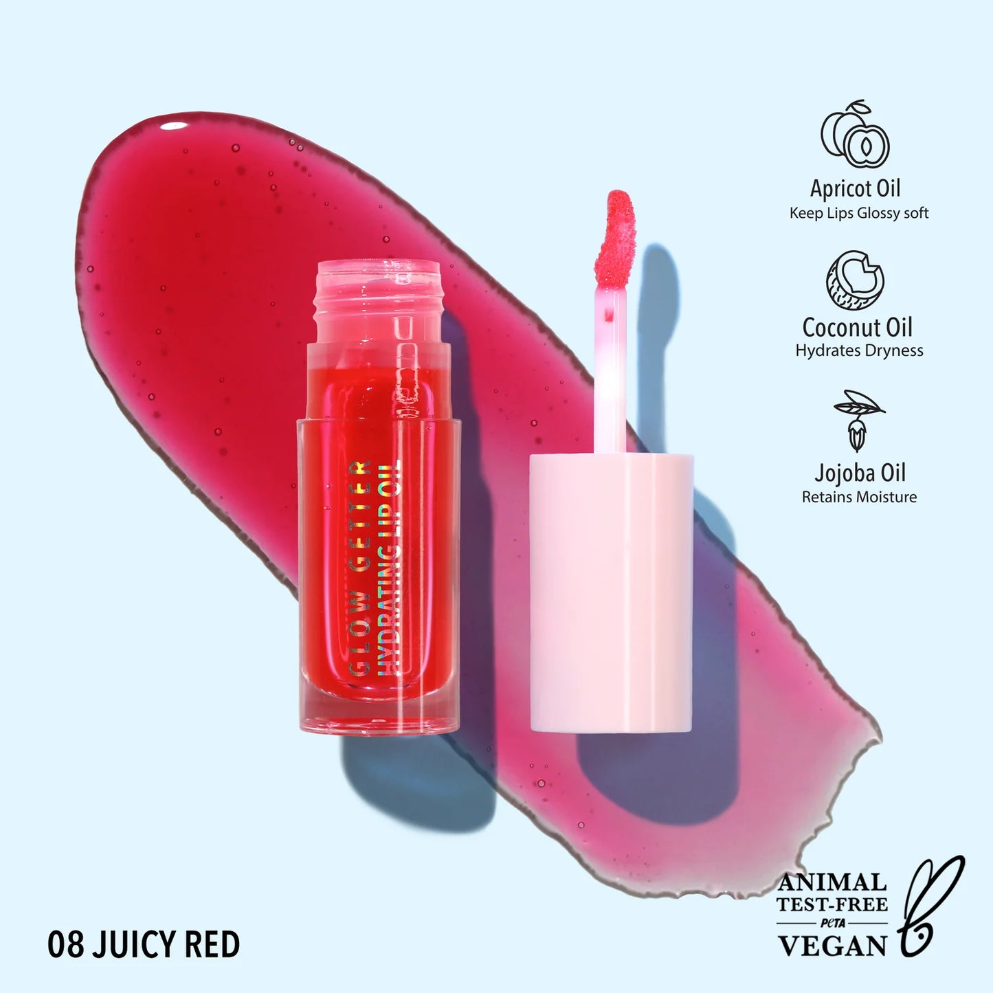 GLO ACEITE HIDRATANTE PARA LABIOS GLOW GETTER / GLOW GETTER HYDRATING LIP OIL