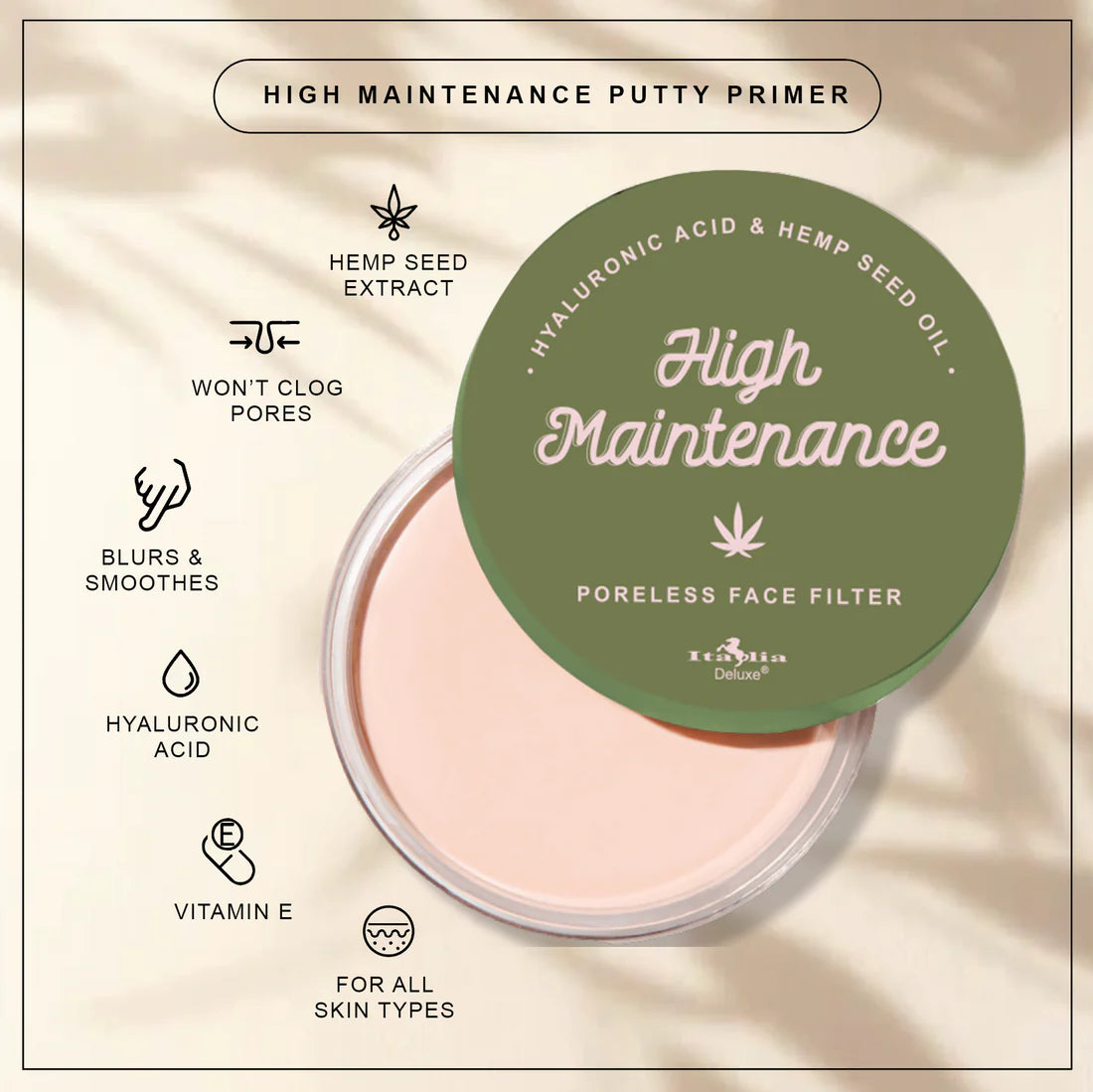 ITALIA107 HIGH MAINTENANCE Primer Para Rostro Compacto