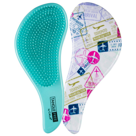 66865 TANGLE FREE HAIR BRUSH-WORLD TRAVELER