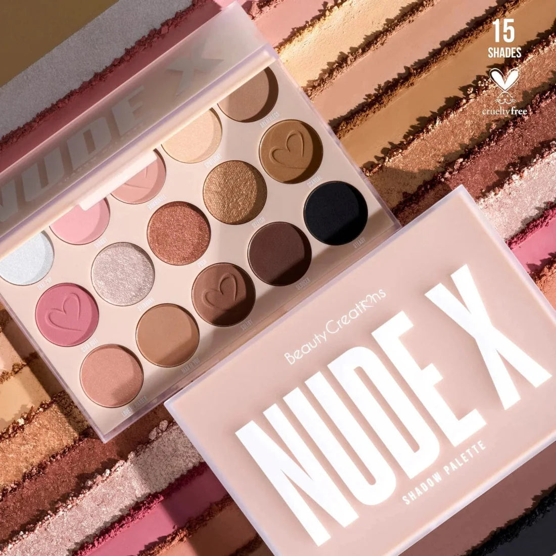Nude X - Paleta De Sombras - 15 Tonos