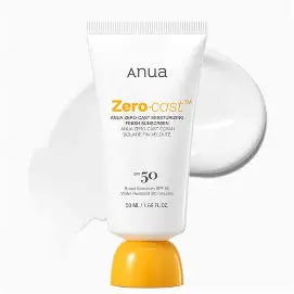 ANUA ZERO-CAST MOISTURIZING FINISH SUNSCREEN [50ML]