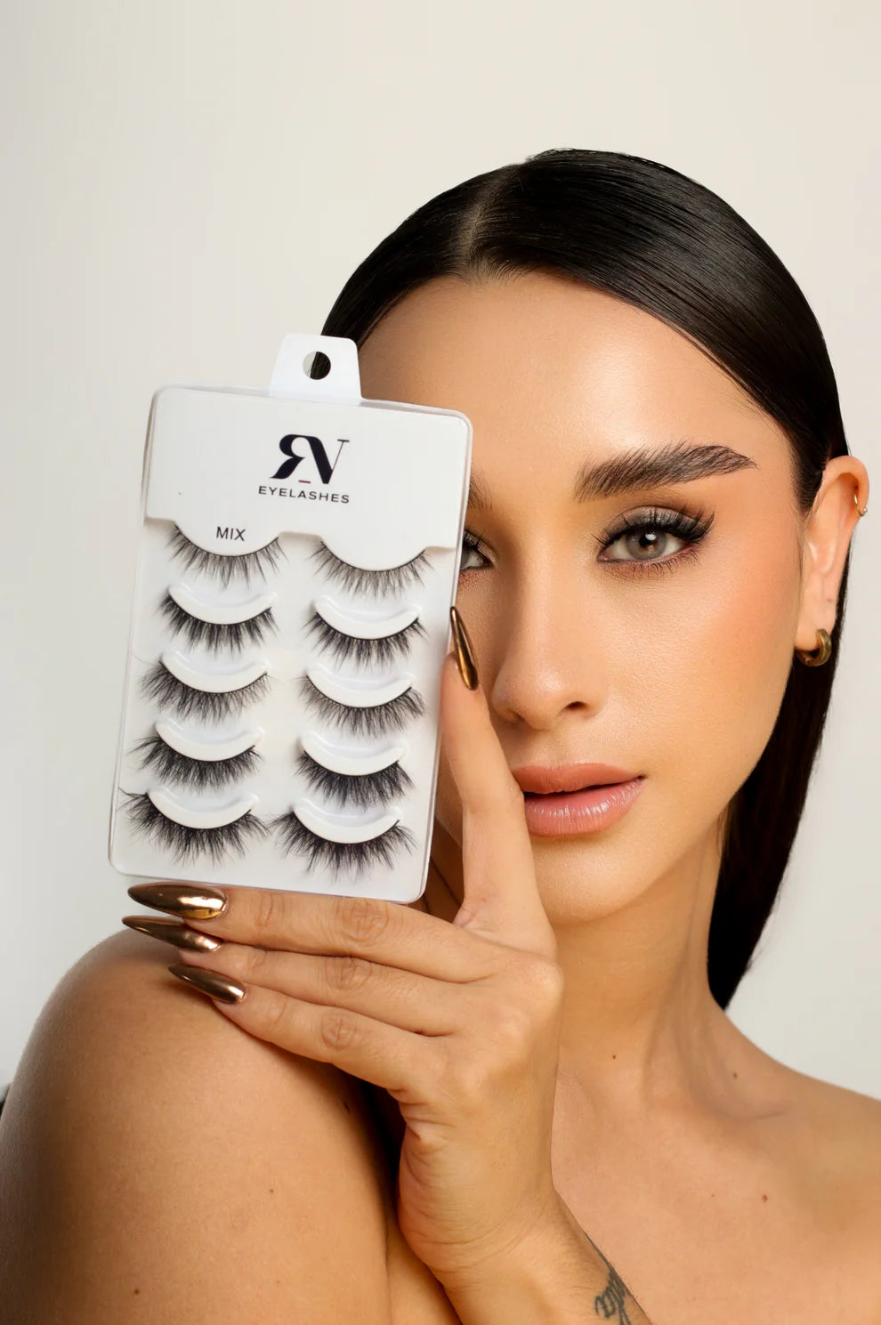 SET 5 PESTAÑAS POSTIZAS RV EYELASHES