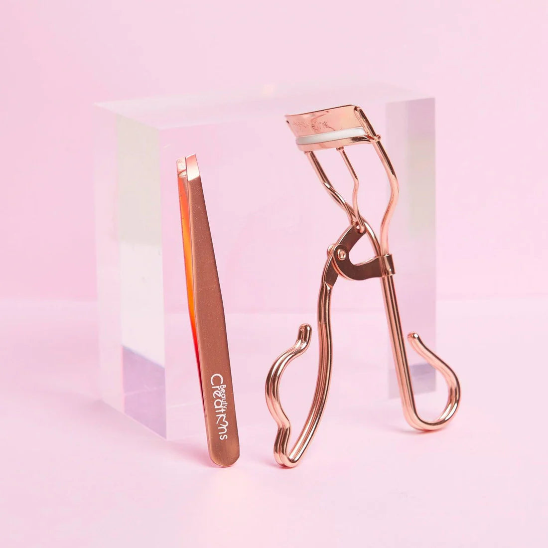 Set De Rizador De Pestañas Y Pinzas Para Cejas