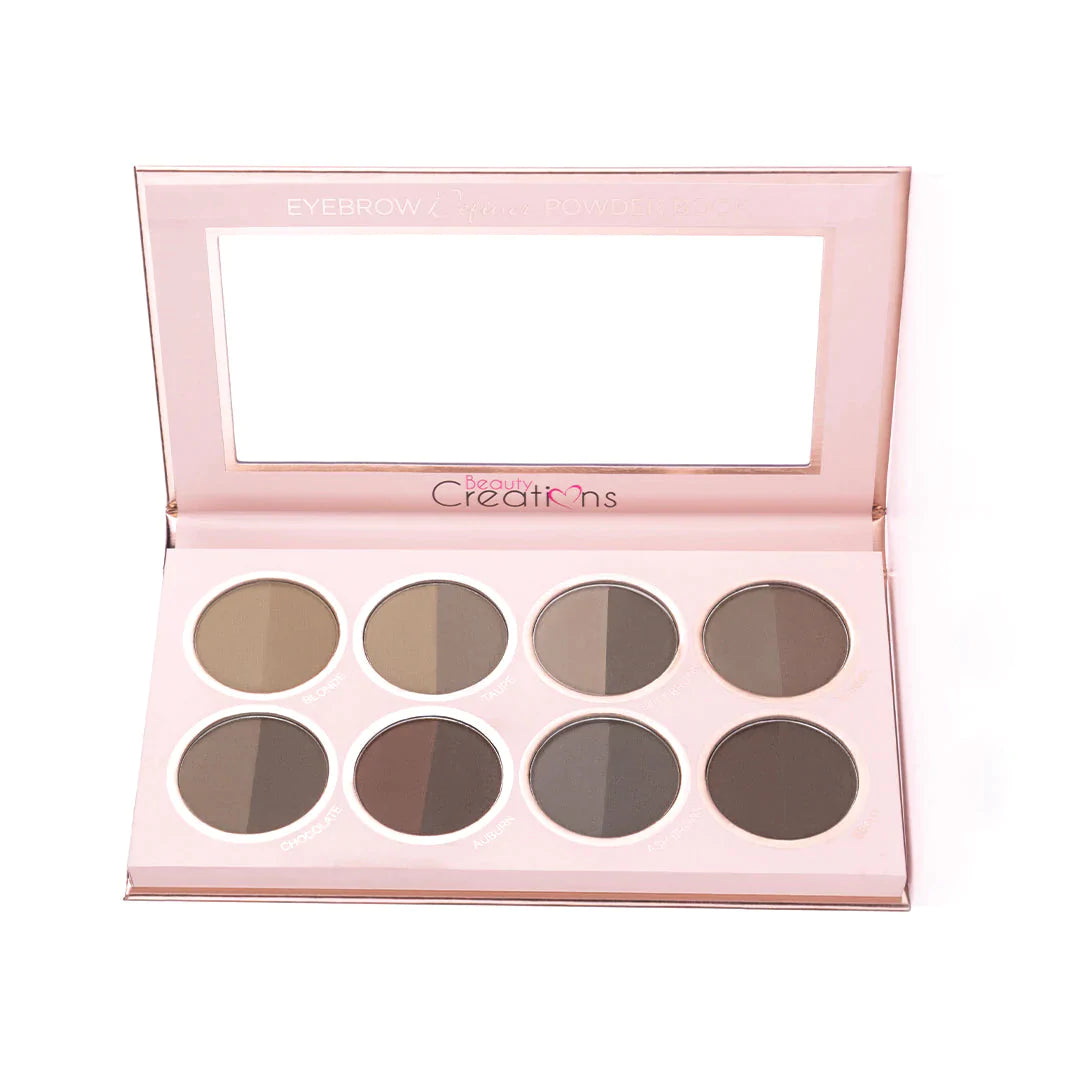 EYEBROW DEFINER POWDER BOOK - PALETA DE SOMBRAS PARA CEJAS - BEAUTY CREATIONS